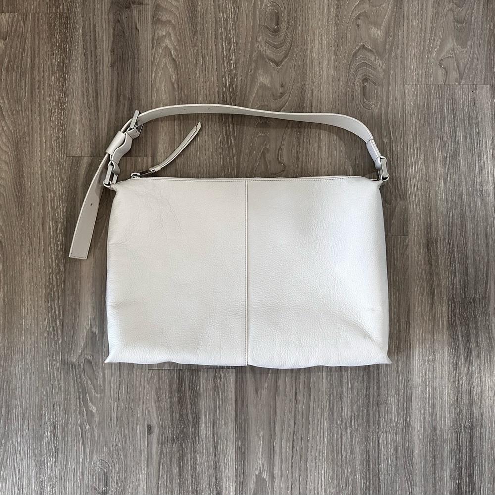 All Saints Edbury Leather Shoulder Bag - White
